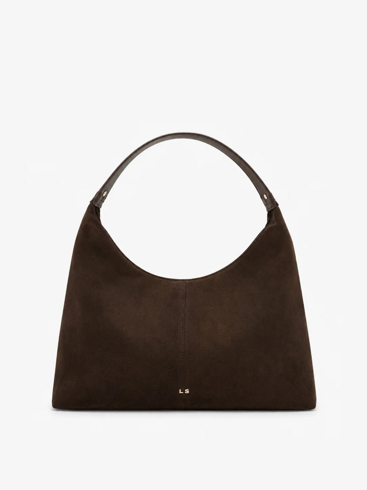 Remy Suede Shoulder Bag in Brown