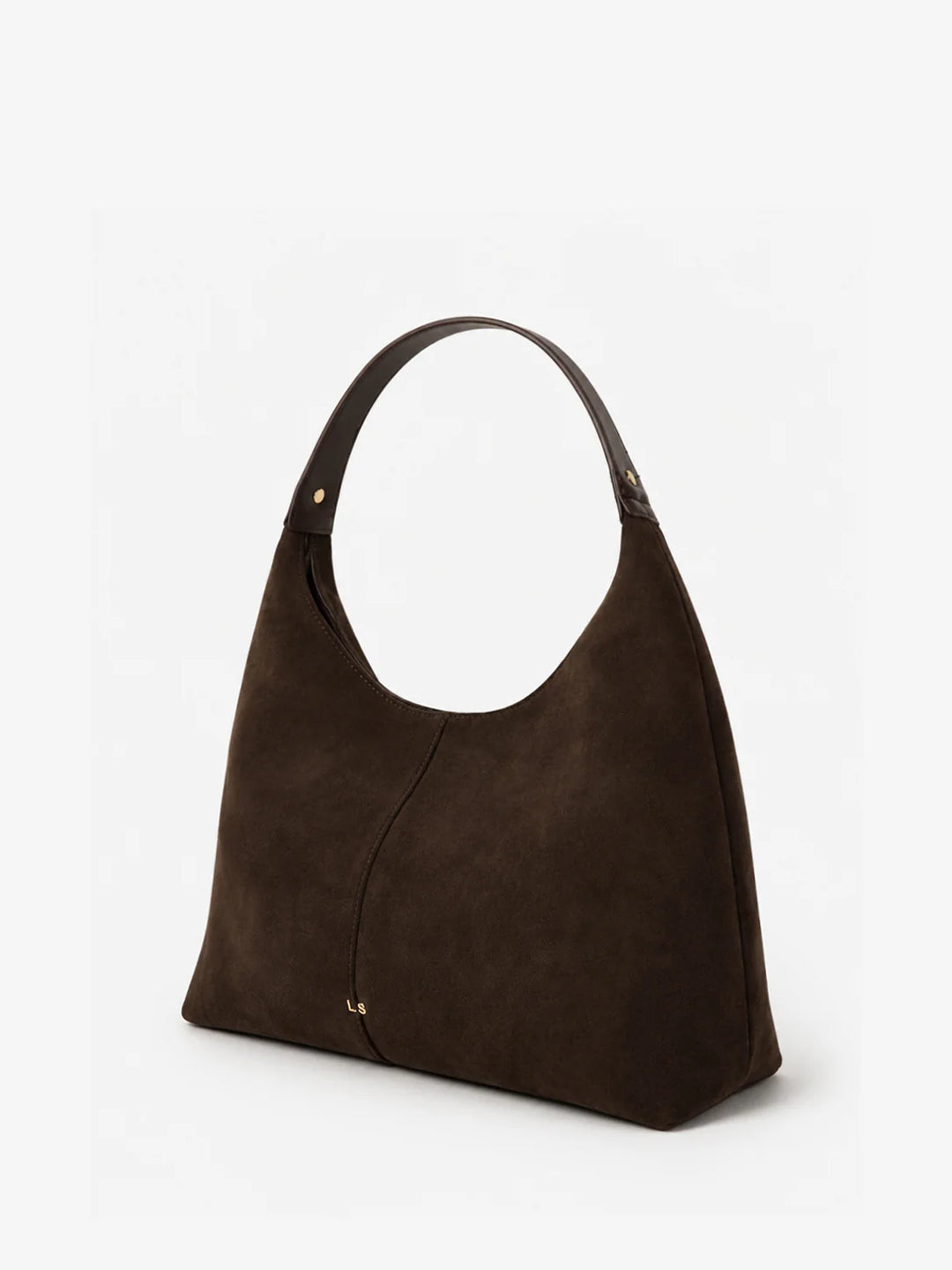 Remy Suede Shoulder Bag in Brown