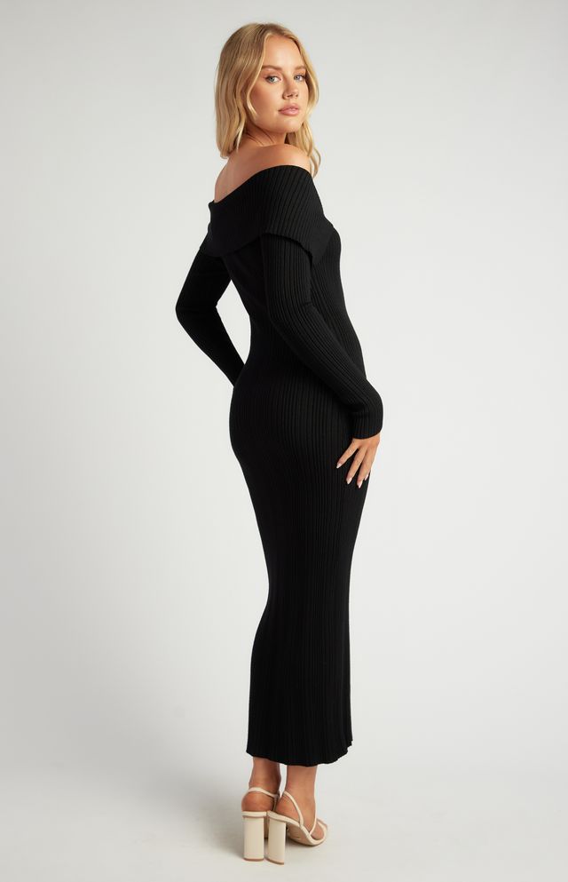 Nina Midi Dress Black