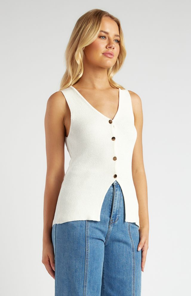 Ema Short Sleeve Top White