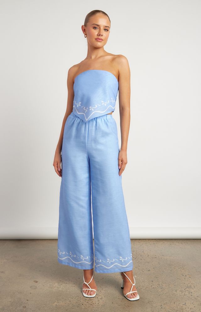 Indy Top and Pants Set Blue