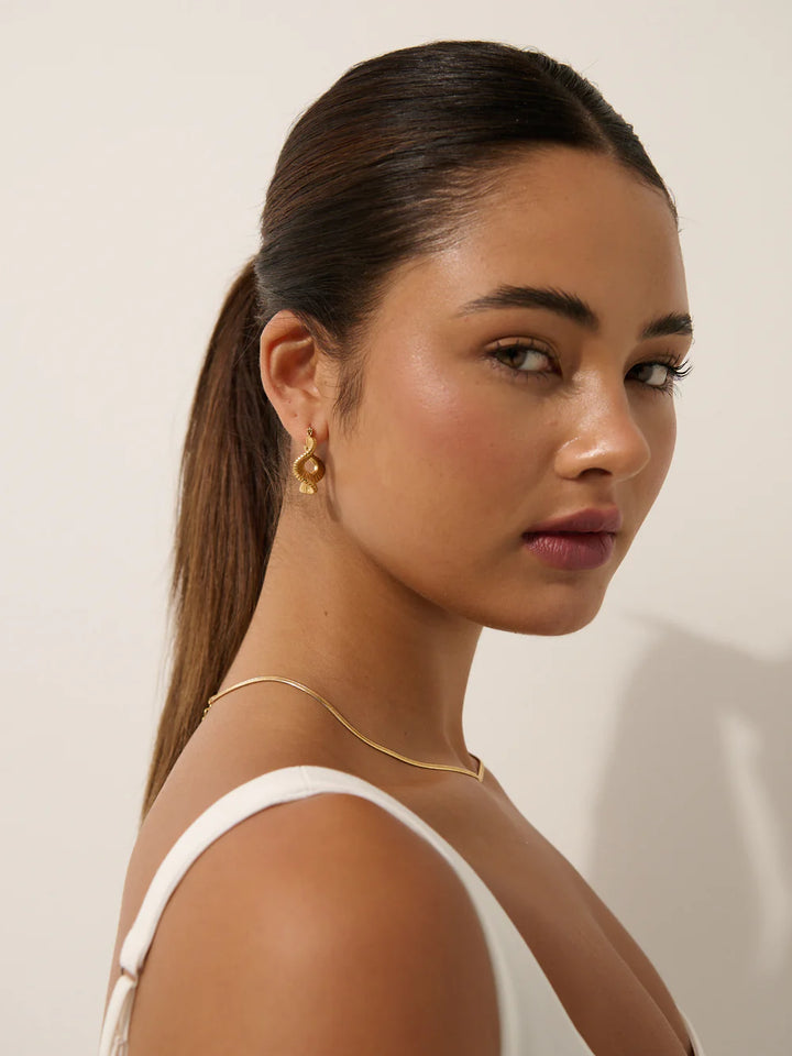 Tiffany Wave Coil 18K Gold Plated Earrings