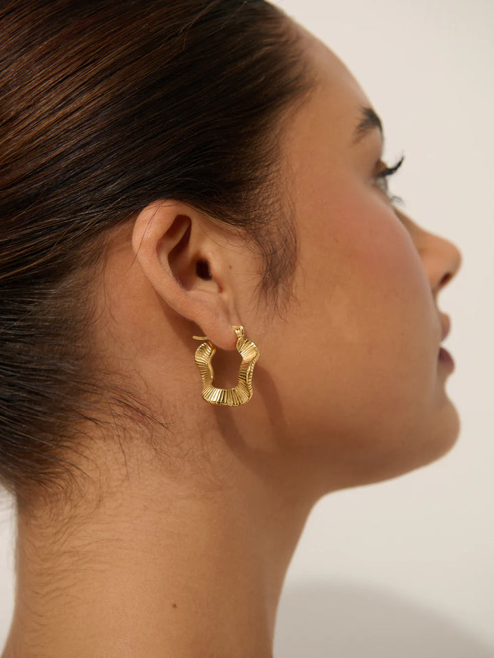 Tiffany Wave Coil 18K Gold Plated Earrings
