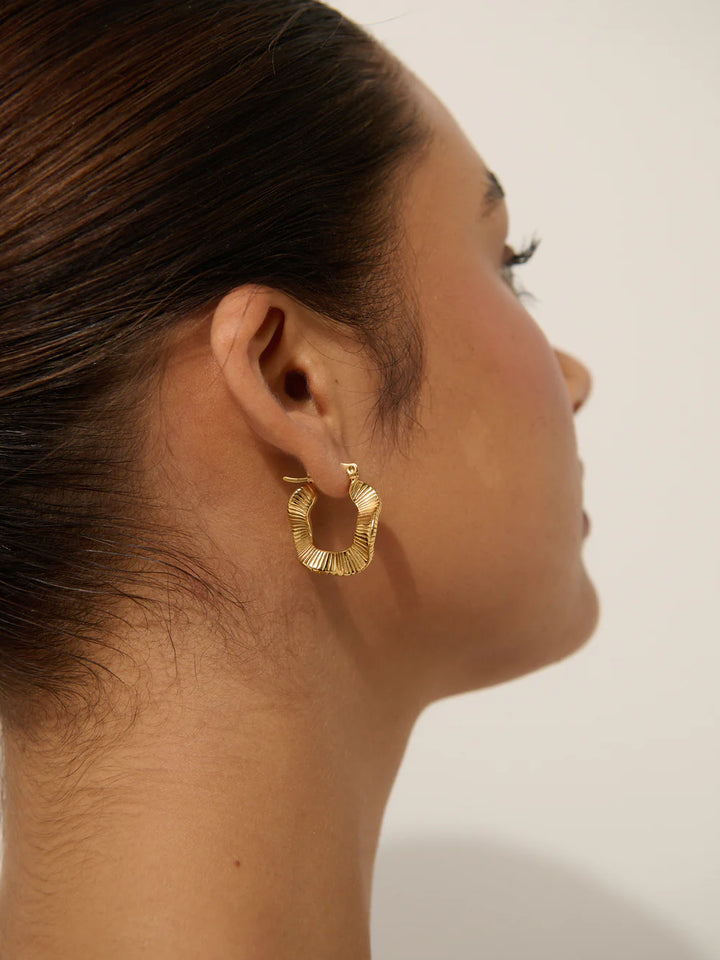 Tiffany Wave Coil 18K Gold Plated Earrings