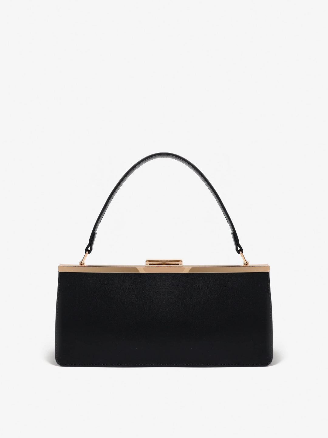 Solene Black Top Handle Handbag