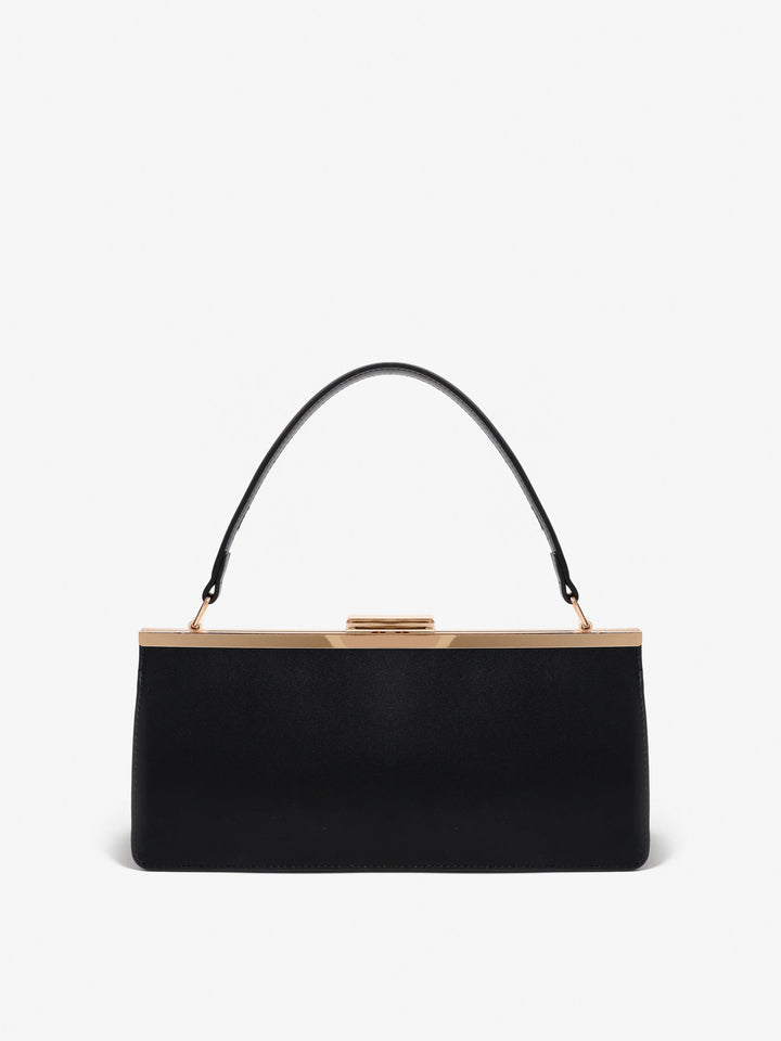 Solene Black Top Handle Handbag