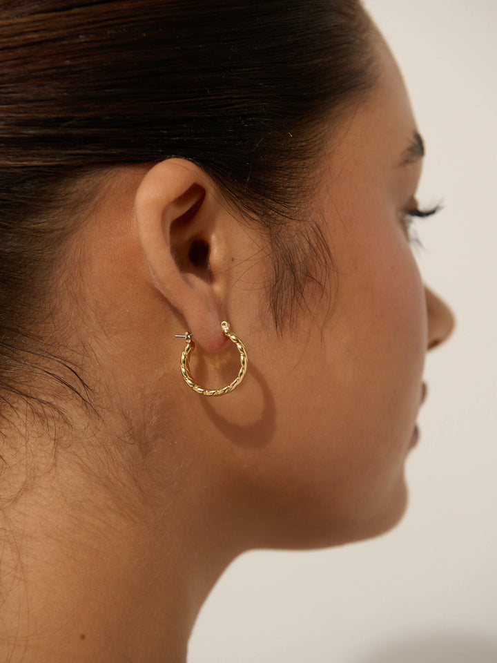 The Gia Twisted Hoops