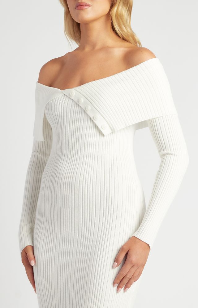 Nina Midi Dress White