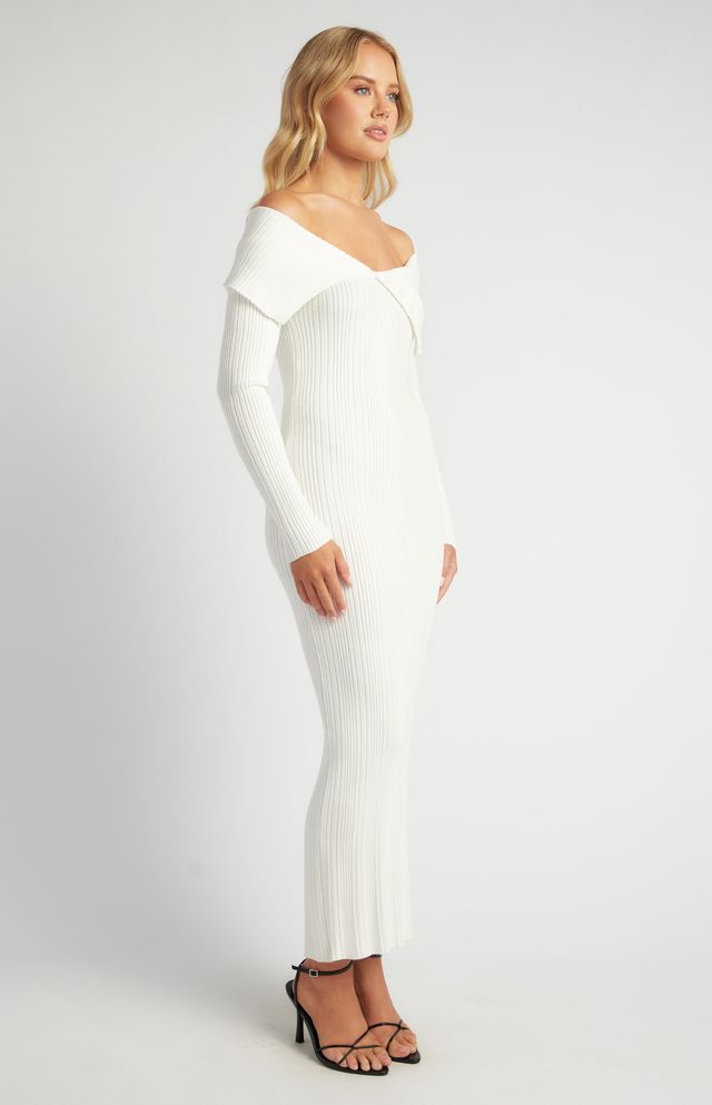 Nina Midi Dress White