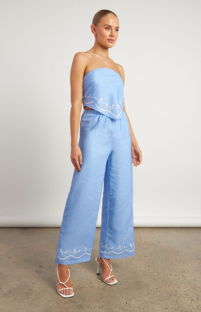 Indy Top and Pants Set Blue