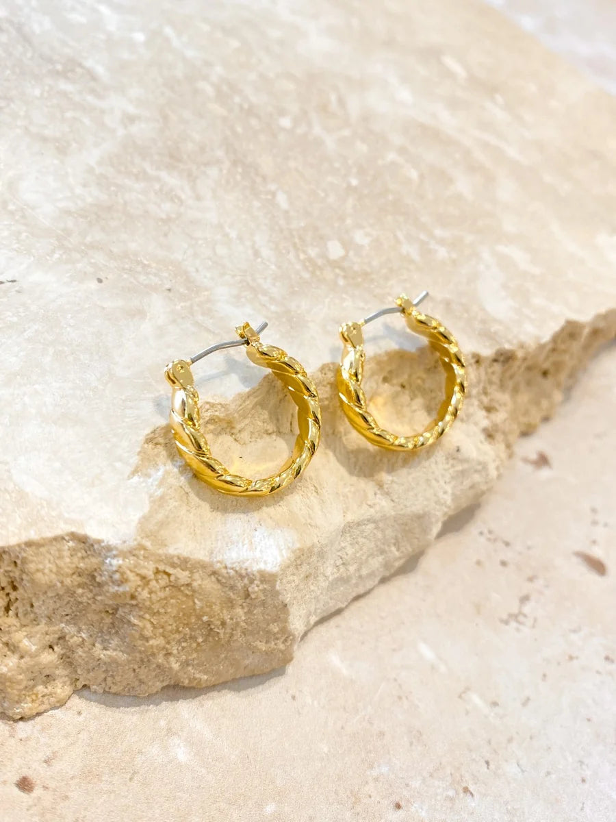 The Gia Twisted Hoops