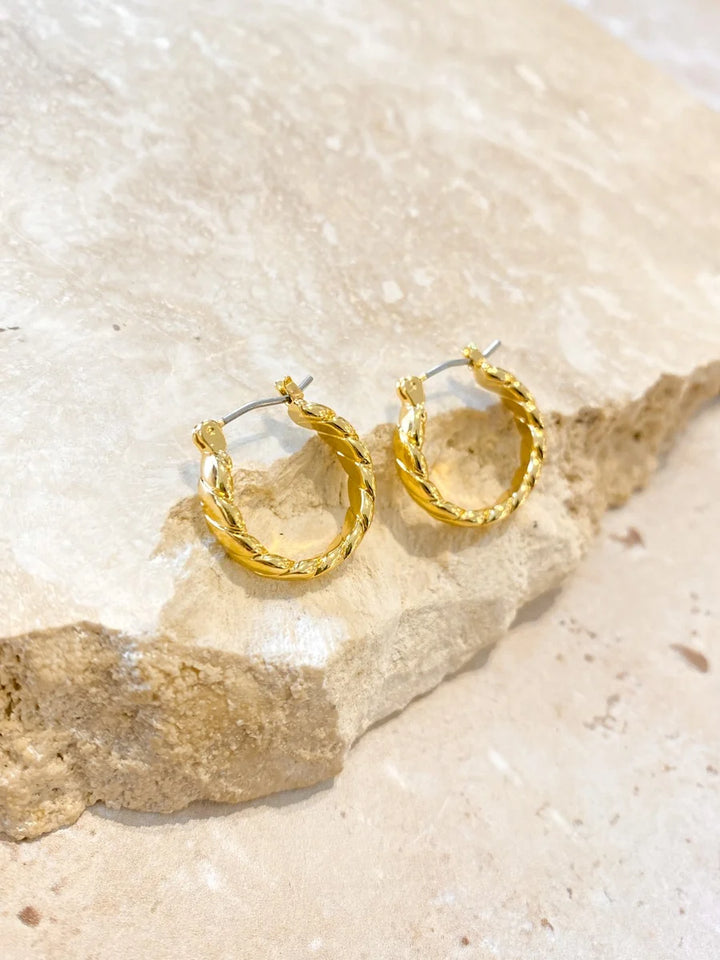 The Gia Twisted Hoops