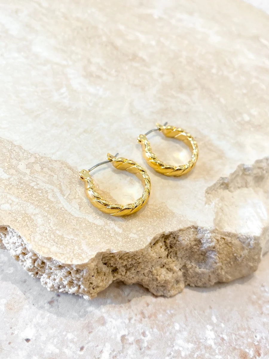 The Gia Twisted Hoops