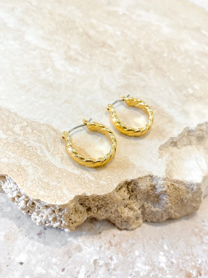 The Gia Twisted Hoops