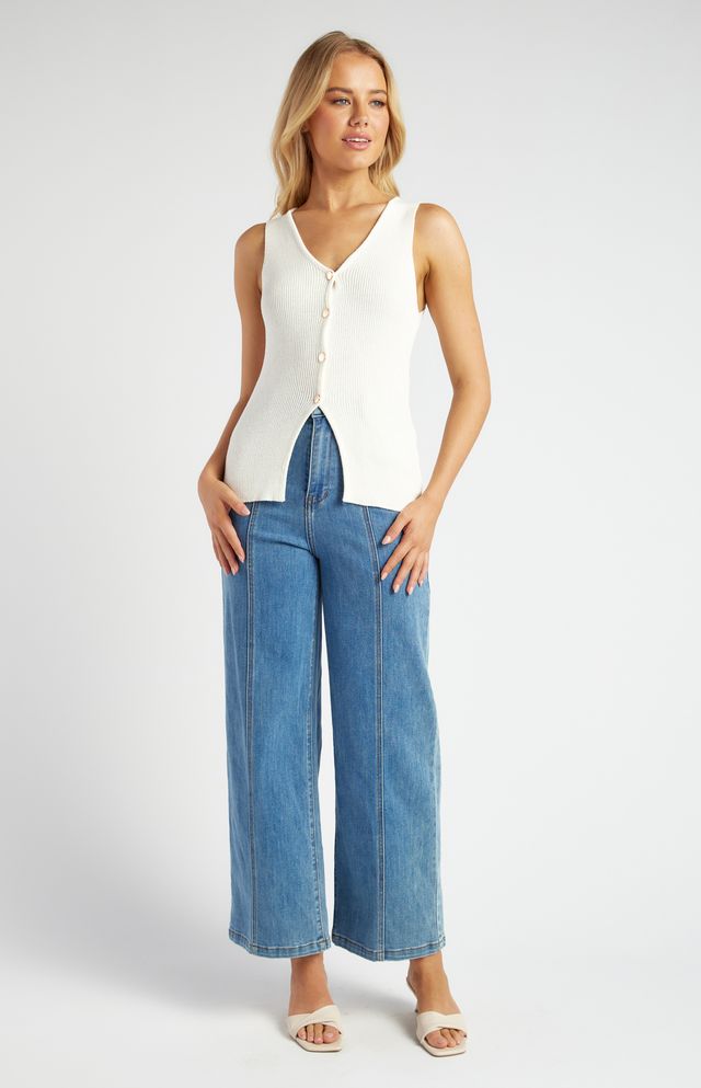Ema Short Sleeve Top White