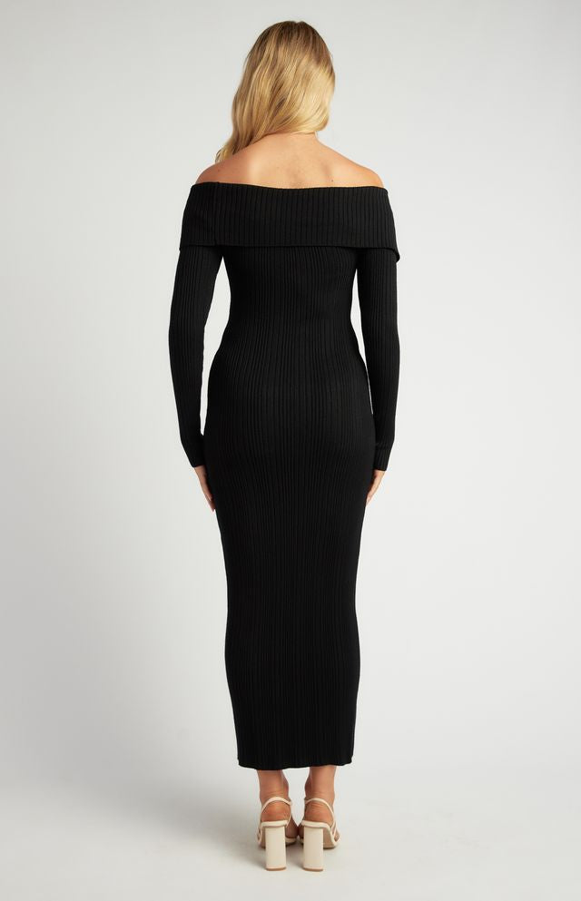 Nina Midi Dress Black