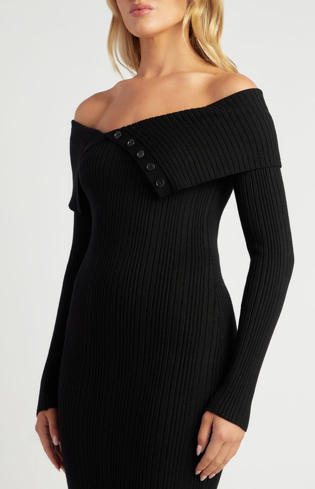 Nina Midi Dress Black